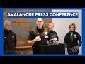 01-10-2024 Truckee, CA - RAW - Palisades Tahoe Avalanche Press Conference - 1 Dead, 1 Injured