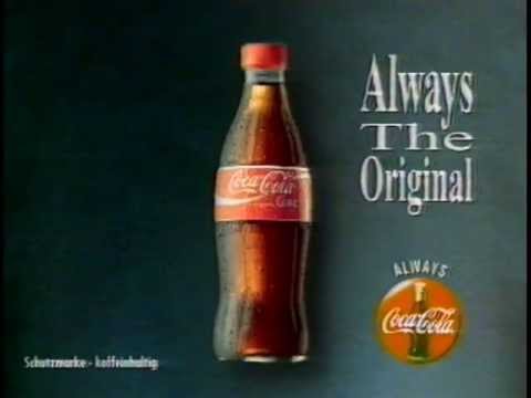 Always The Original Typische Form 2 Always Coca Cola 1994 Coca Cola Werbung Commercial Youtube