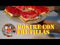 Postre con gelatina y frutillas