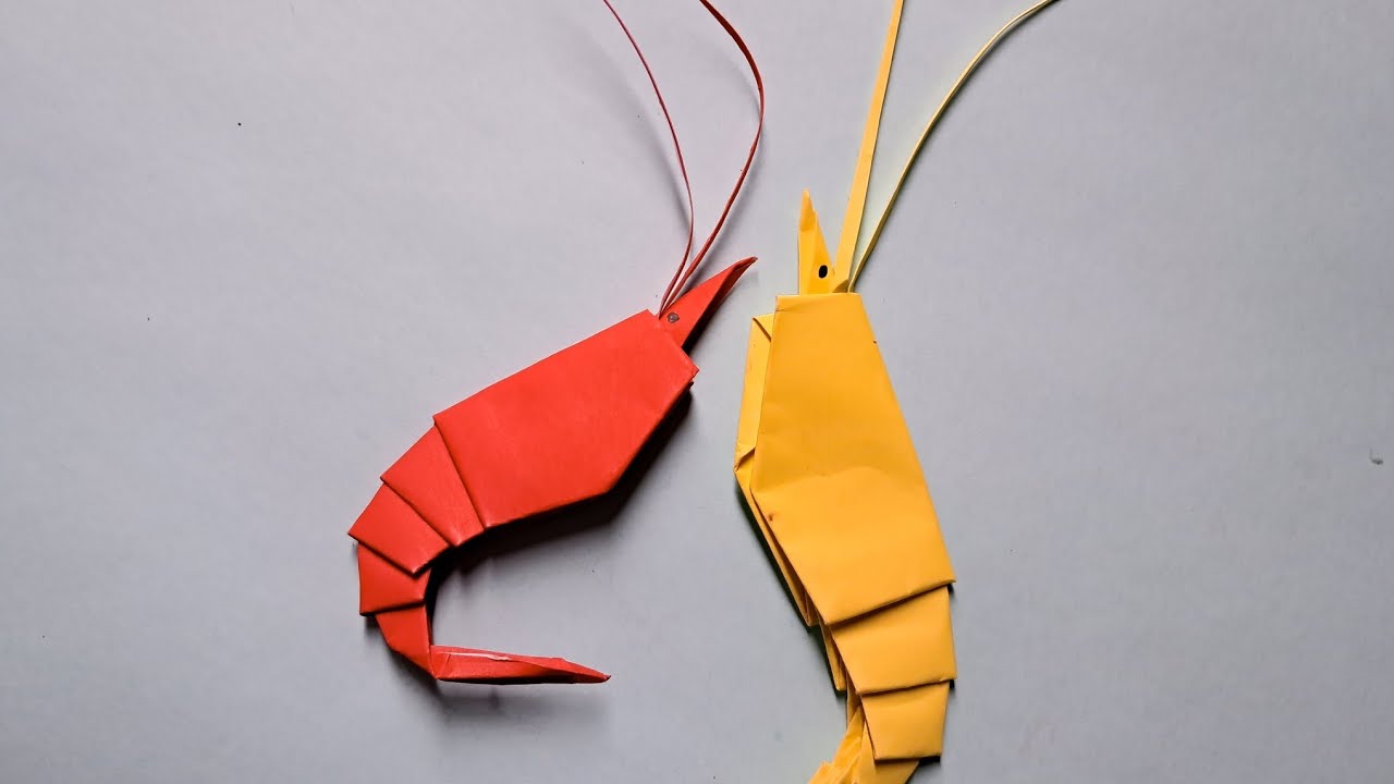 How to Make Origami Shrimp/Lobster Easy Tutorial | Origami Paper Craft