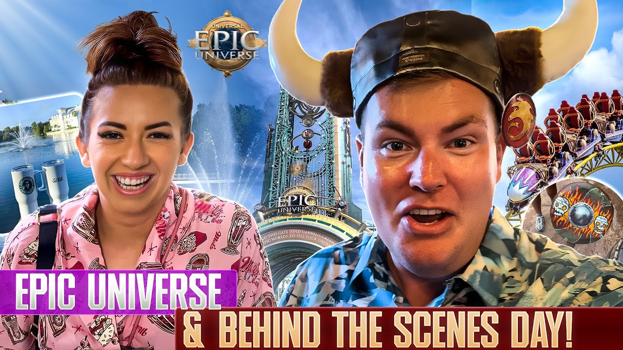 INSANE CROWDS at EPIC UNIVERSE! Full Day Behind the Scenes of Orlando Florida Vlogs 🙌🏼🤩
