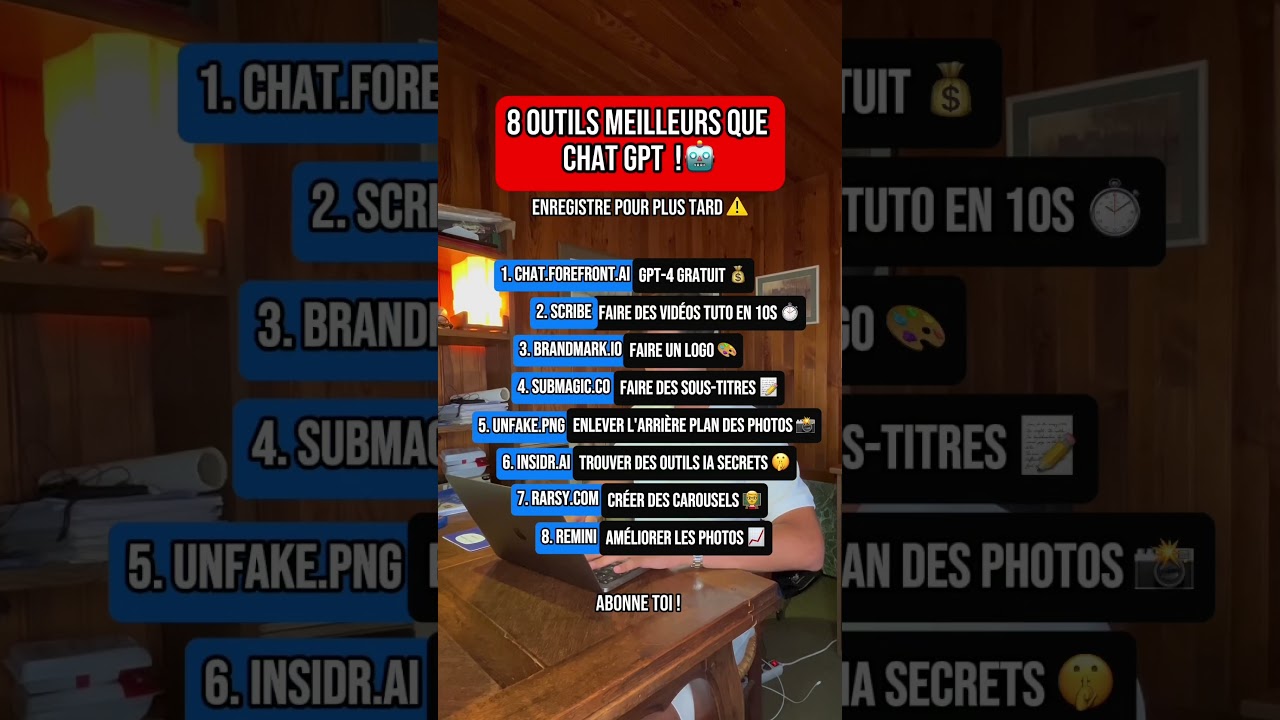 8 OUTILS MEILLEURS QUE CHAT GPT ! 🤖🔥 