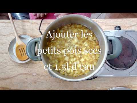 soupe-marocaine-de-petits-pois-secs-facile,-البيصارة-بالجلبانة