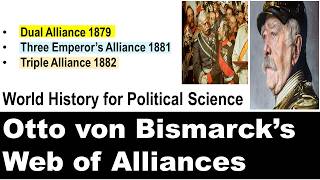 World History For Political Science - Bismarck's Web Of Alliance In Europe - Dual & Triple Alliance