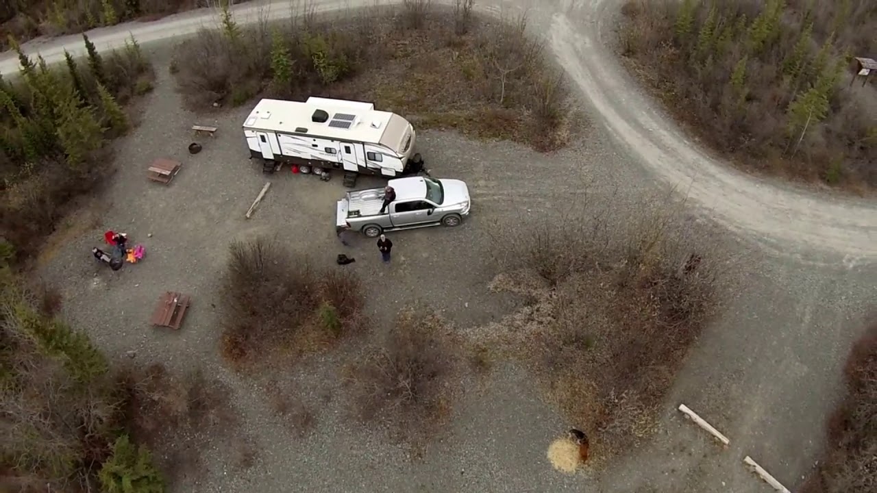 Lake Louise dry camping with solar