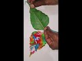 🦋BUTTERFLY ART WITH LEAVES 🌿#leavesart #butterflyvideos 🦋🌿