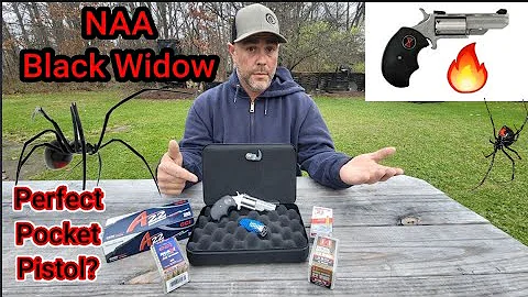 Pocket Revolver! NAA Black Widow .22 Mag/.22LR  FIRST Shots + Chrono/ Accuracy / Gel