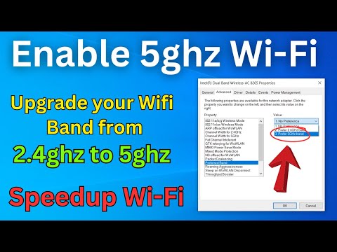 How To Enable 5GHZ WiFi On Laptop Upgrade WiFi Band Form 2.4Ghz To 5Ghz On Laptop Easiest Way