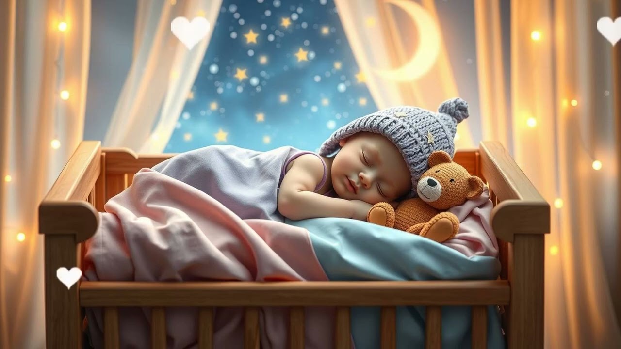 🌙 Night Rain Comfort 🌧️ Gentle Baby Sleep Lullaby 💖