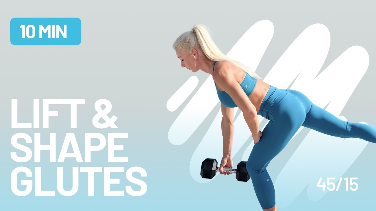 10 Min Lower Body Dumbbell Workout | Lift & Shape Glutes at Home - YouTube
