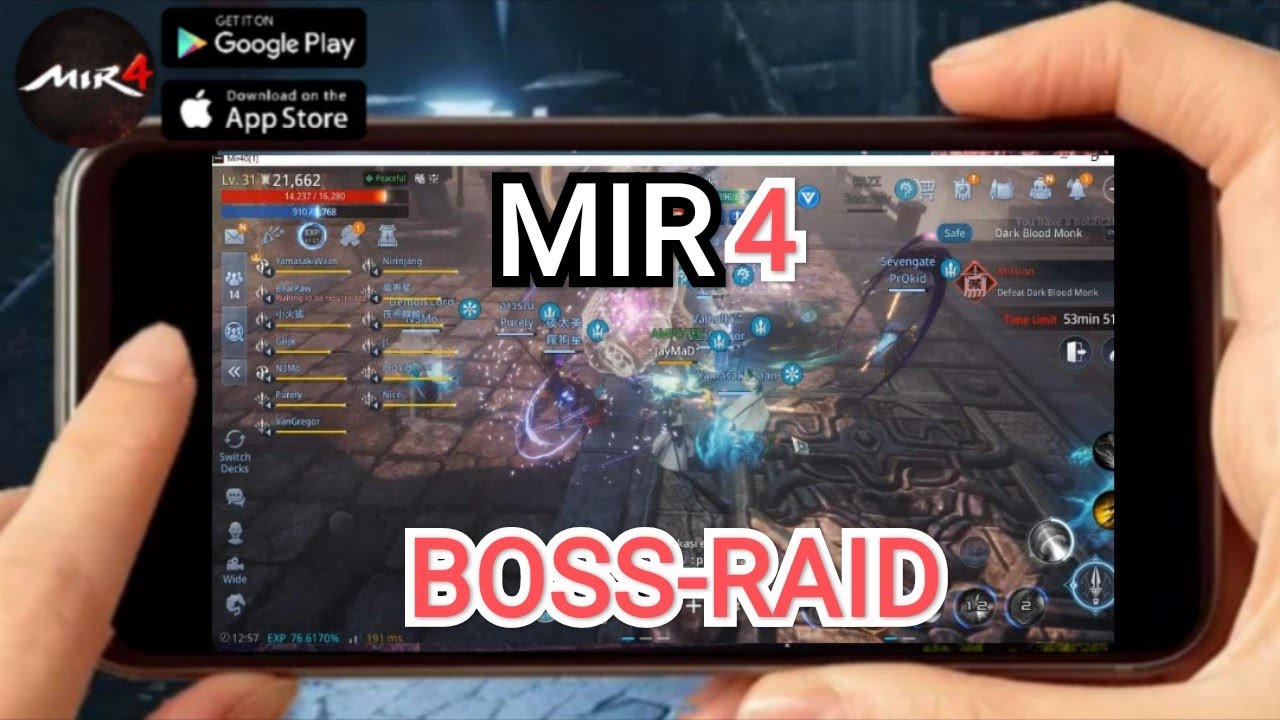 MIR4 (GLOBAL) 2021 New Online-MMORG Mobile/PC-Gameplay Lvl-30 Boss-Raid Gameplay