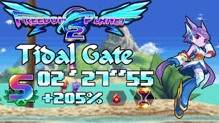 Freedom Planet 2 - Tidal Gate Rainbow S-Rank, Lilac [02′27″55] (no hit, no potion, 205%)