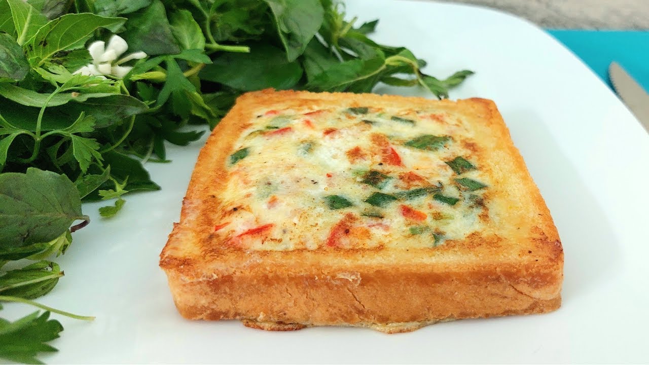 Easy breakfast with a slice of bread | Omelette toast | easy and healthy snack