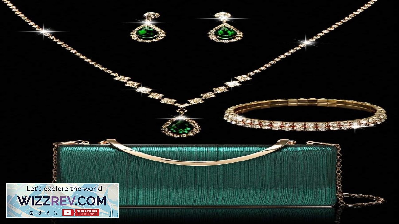 Женский комплект ювелирных украшений с бриллиантами: сверкающее роскошное украшение, колье и серьги.