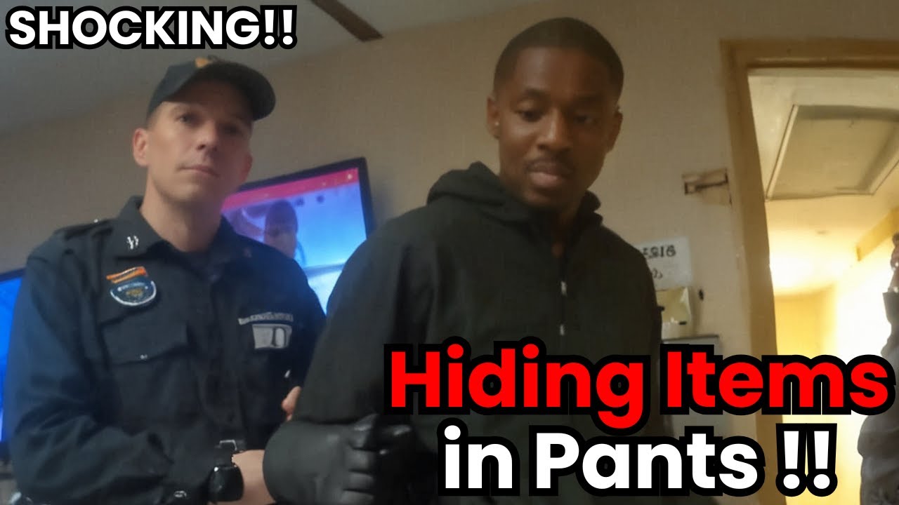Shoplifter Caught Hiding Stolen Items in Pants Gets Arrested - YouTube
