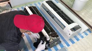 大金冷氣異味必看 大金臭酸 冷氣臭味 Daikin Diy 大金清洗教學 冷氣發霉 大金滴水漏水 Clean Aircon 大金完整拆解 Daikin Aircon Cleaning Diy大金
