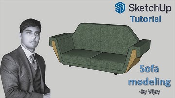 Sketchup Tutorial: How to make a Sofa ? || By Vijay #sketchup #cad #3d #3dmodeling