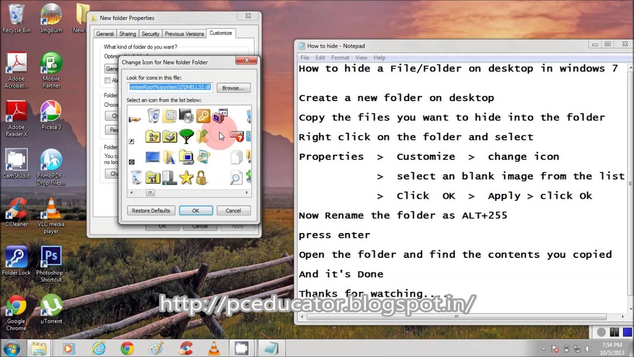 How To Hide Folders On Desktop In Windows 7 YouTube how-to-hide-folders-on-desktop-in-windows-7-youtube