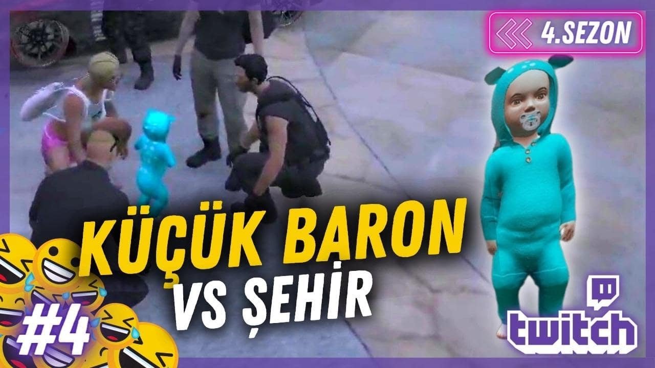 KOMİK ANLAR S4 B4 - KÜÇÜK BARON 😆 #VRRP VR ROLEPLAY