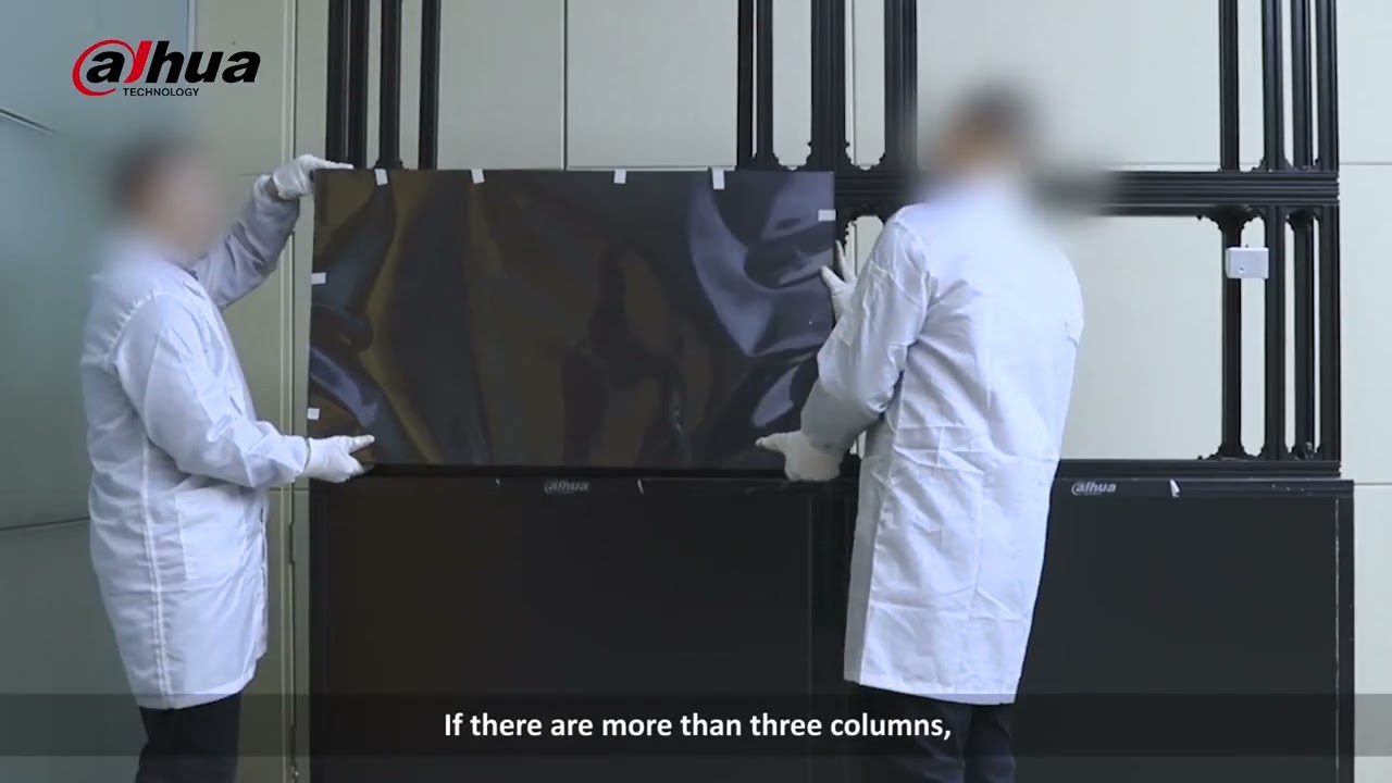 LCD video wall installation