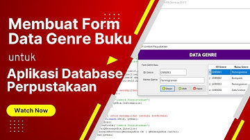 Membangun Aplikasi Database Perpustakaan Menggunakan Python GUI & MySQL | Membuat Form Genre Buku