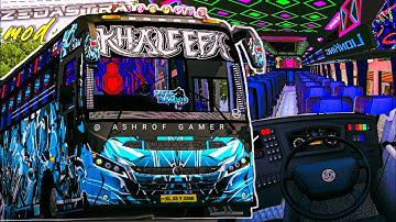 New KHALEEFA ZEDASTRA BS6 MOD For Bussid 😍 New Bus Mod |Zedastra BS6 Mod Livery #bussidmod 