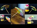 How to make a paper umbrella |multi color umbrella | paper craft| diy