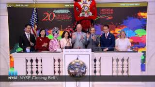 New York Stock Exchange - The Closing Bell on June 30 2017