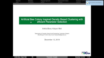 Artificial Bee Colony Inspired Density Based Clustering with Efficient Parameter Selection