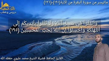 @مع القارئ الحافظ فضيلة الشيخ محمد عليوي يتلو علينا ماتيسر من سورة البقرة من الآية (١٩١)وحتى(١٩٦)ص٣٠