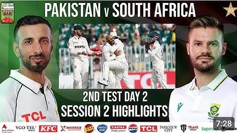 2nd Session Highlights | Pakistan vs South Africa Test Series 2025 | 2nd Test Day 2 | PCB | M2R1U