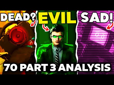 SECRET AGENT KILLS PLUNGER CAMERAMAN -  SKIBIDI TOILET 70 Part 3 ALL Easter Egg Analysis Theory