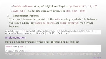 Optimizing 1D Interpolation on 3D Data Cubes with Python