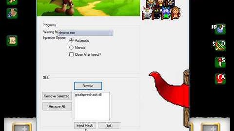 GRAAL ONLINE CLASSIC - HOW TO INJECT A HACK FILE!