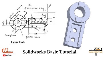 Solidworks Basic Tutorial for Beginners ! Solidworks Training Exercises - 57