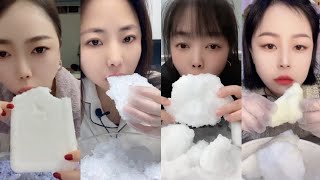 ASMR ICE EATING | CRUNCHY BITES