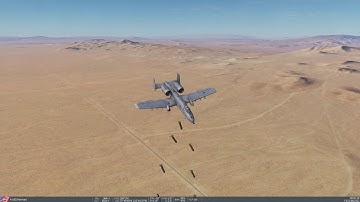 DCS A-10 Warthog Drops CBU-97s on T-90s