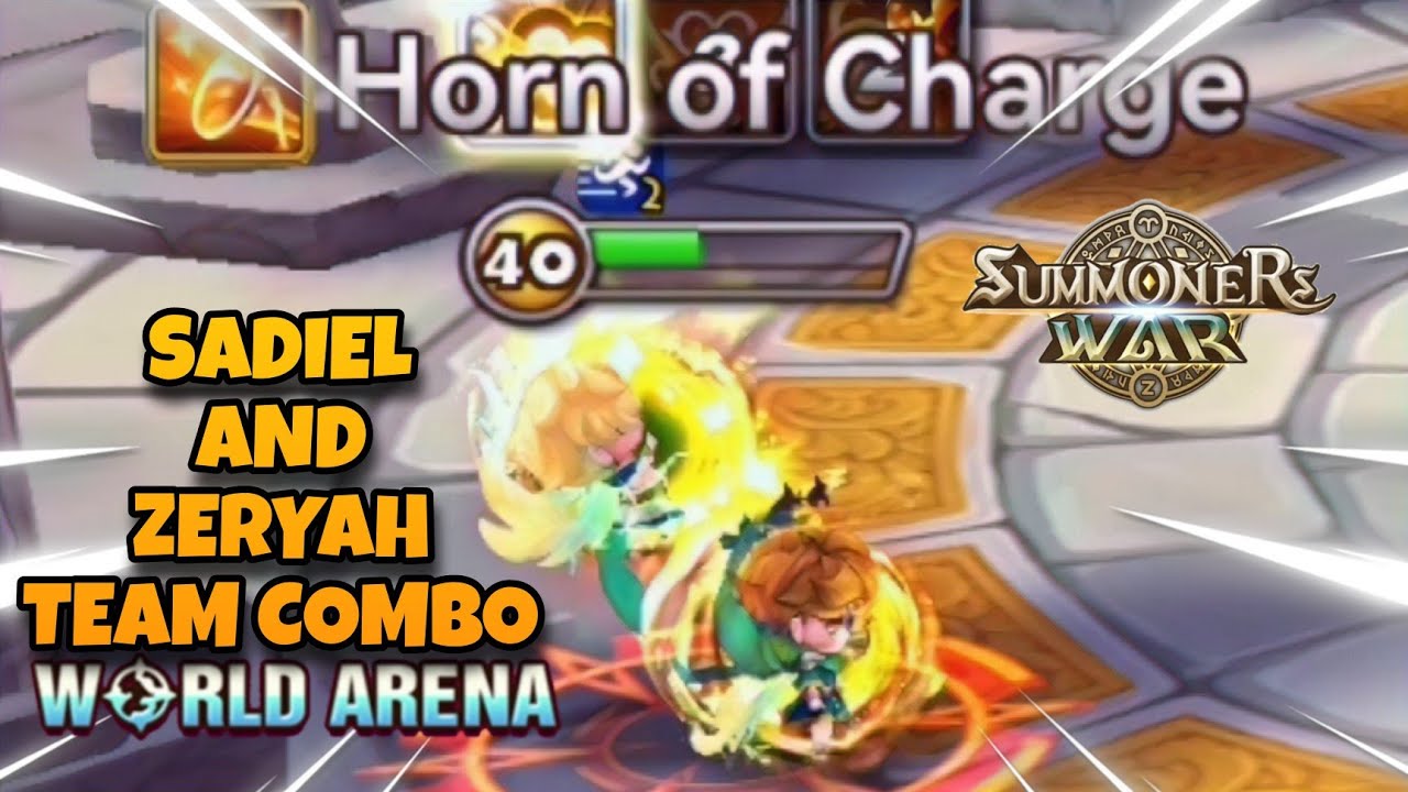 Sadiel and Zeryah Team Combo in World Arena Ep. 2 - Summoners War