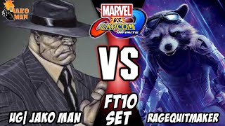 MVCI FT10 Set - UG| Jako Man (Hulk/Black Panther Mind) VS RageQuitMaker