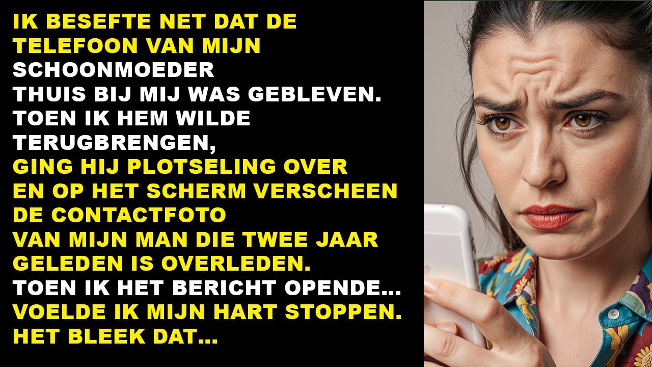 Ik zag een bericht van mijn overleden man op de telefoon van mijn schoonmoeder — ik geloofde het ni.