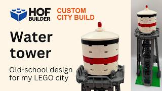 Custom old-school water tower for my LEGO city