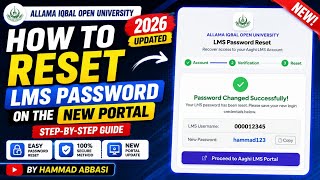 How To Forgot/Reset Lms Password | On New Updated Portal | 2026