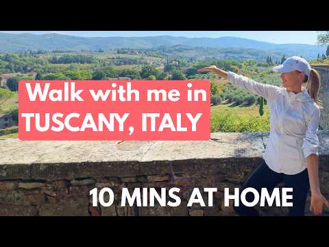 🚶🏽‍♀️Walk Your Way to Health with Lucy in Tuscany, Italy 🇮🇹 Fun Walk and Tone at Home