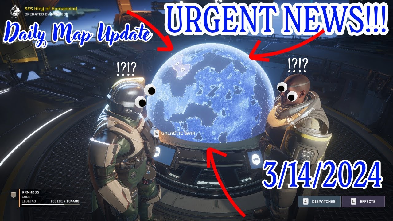 Daily map update Helldivers 2 3/14/2024 - YouTube