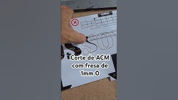Corte de ACM com fresa de 1mm no CNC Router Performance | Oziel Rossow