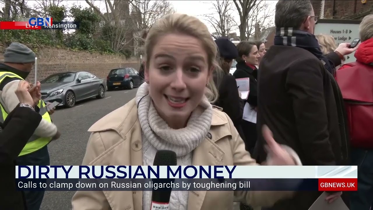 GB News' Alice Porter reports from a protest against Russian oligarchs owning property in London