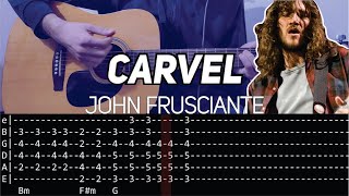 John Frusciante - Carvel (Guitar lesson with TAB)