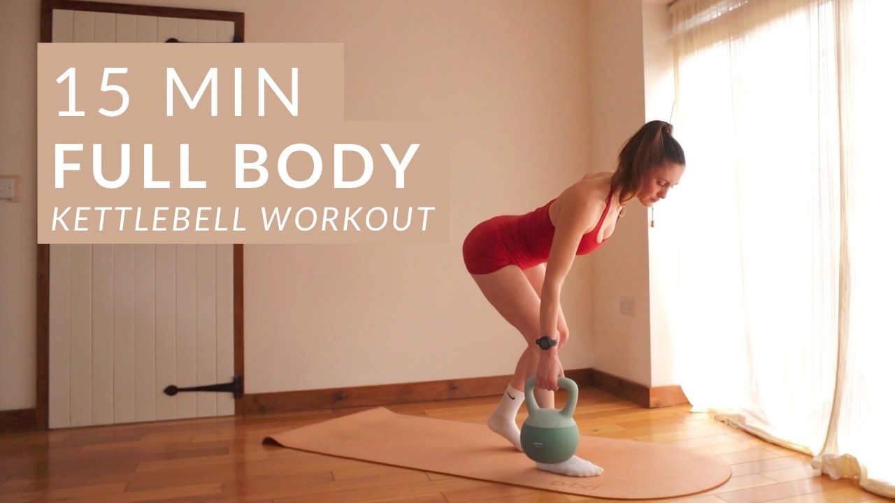 15 MIN Low Impact Kettlebell Workout | Full Body Strength & Tone