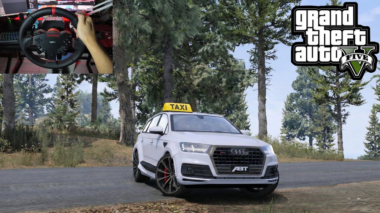 GTA 5 - Audi SQ7 2016 Uber Driving | GTA5 + Steering Wheel Gameplay |