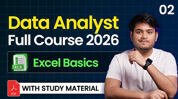 Data Analytics Full Course 2026 | Part 02 | Data Analyst Course | Excel Basics | Top VarSity